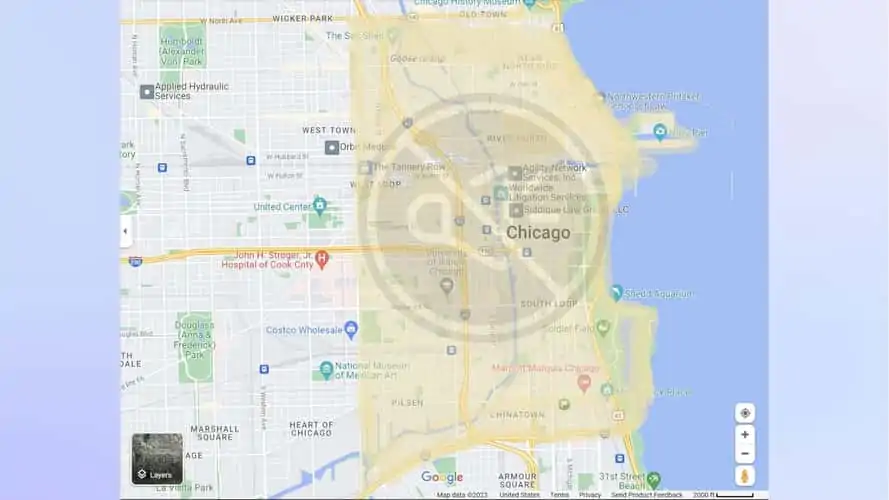 proposed chicago noise cameras pilot program map 2024