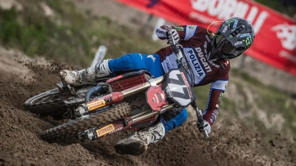 ducati bags its first win in the italian motocross championship
