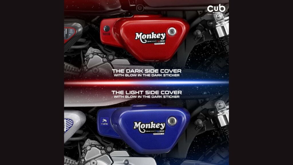 honda monkey star wars edition dark side and light side side covers
