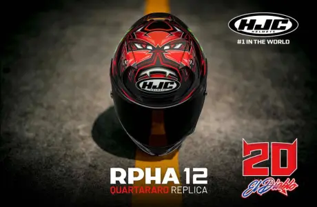 Vous pouvez désormais être un champion de MotoGP avec le casque HJC RPHA 12 Quartararo.