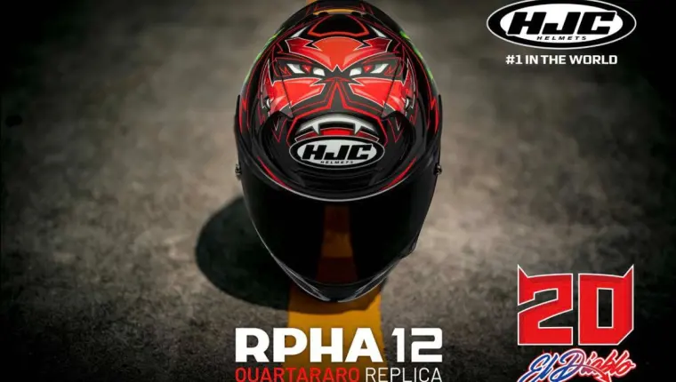 Vous pouvez désormais être un champion de MotoGP avec le casque HJC RPHA 12 Quartararo.