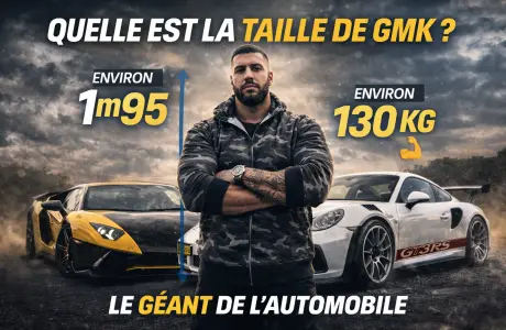 La taille du youtubeur GMK